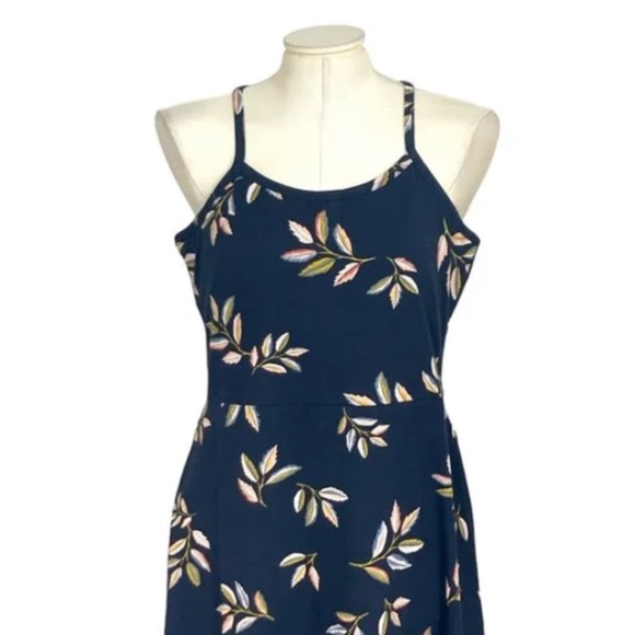 Pact Golden Hour Leaves Juliet Midi Fit & Flare Dress NWT! - Picture 3 of 11